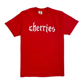 Cherries Wheels Carlos Font Tee Shirt - Red