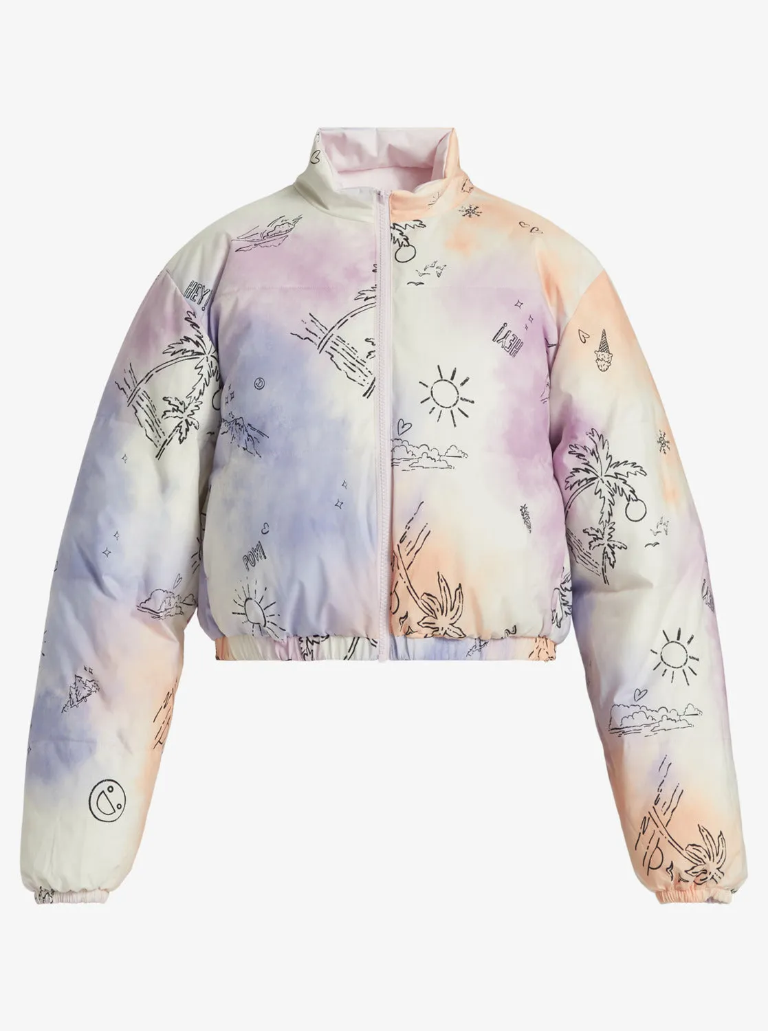 Chloe Kim Reversible Puffer Bomber Jacket - Snow White Magic Moments