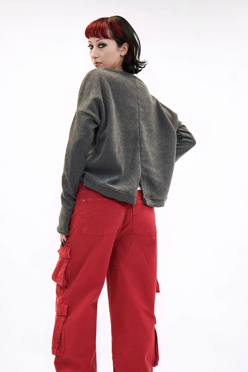 Cirila Sweater - Grey Fleece