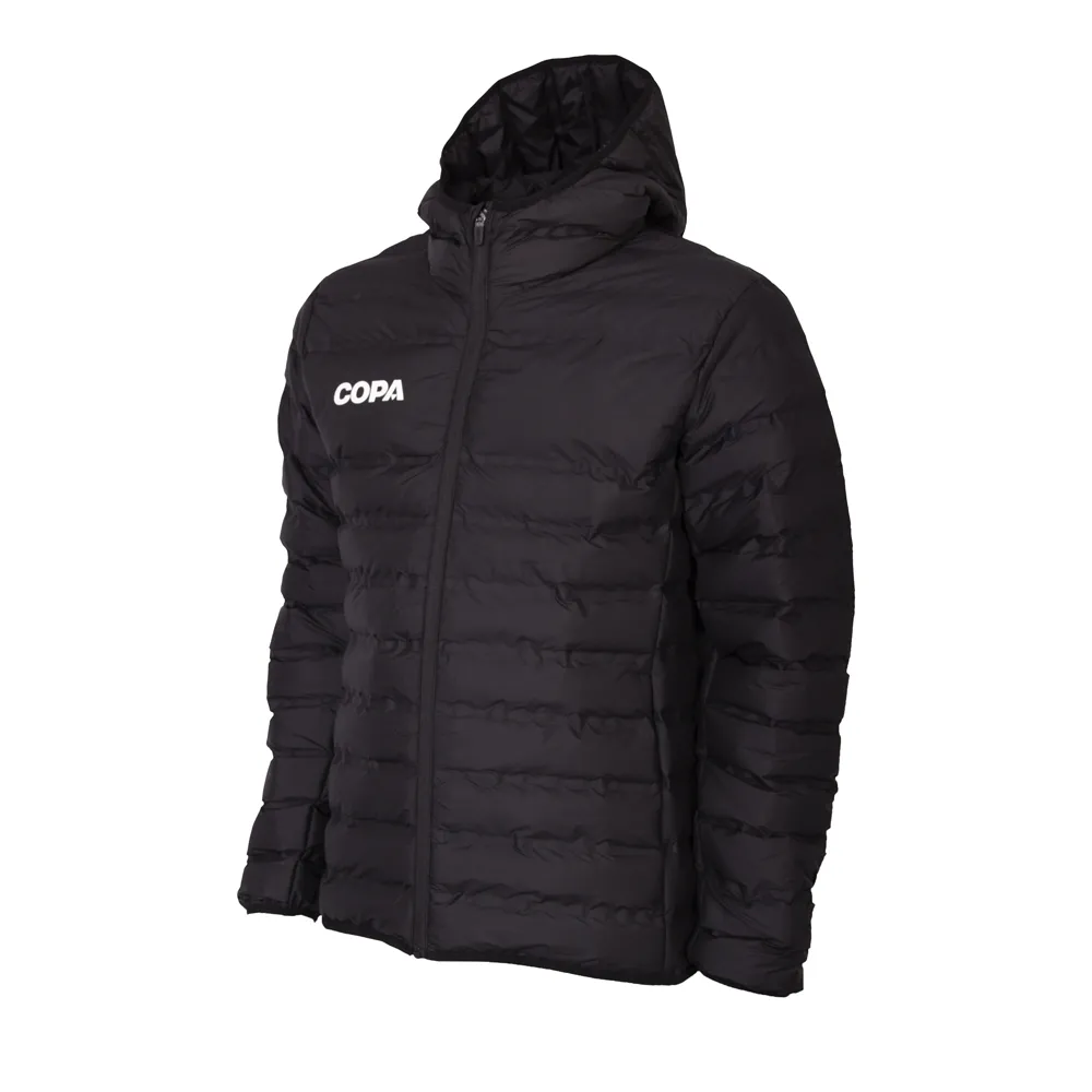 COPA Football - Hooded Puffer Jacket - Black