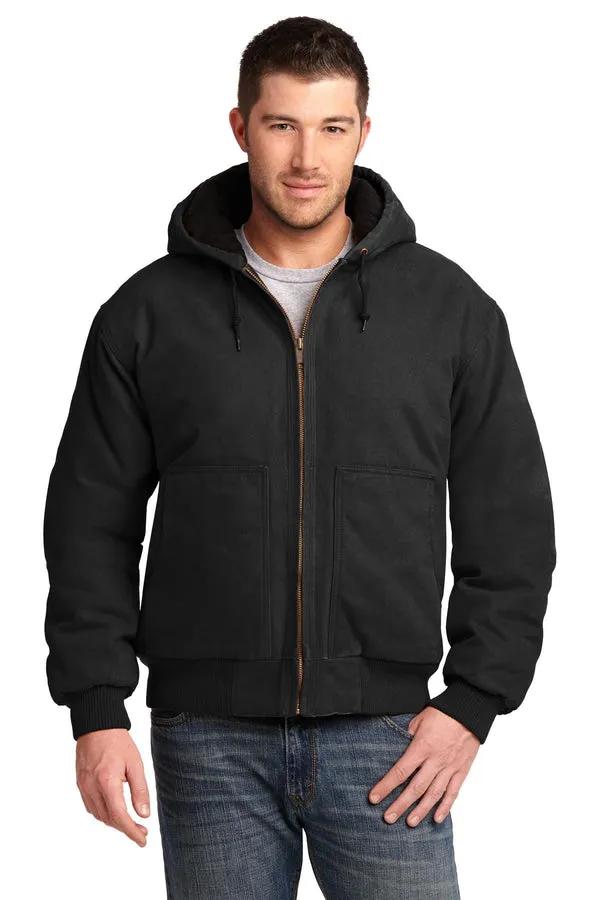 CornerStone ®  Washed Duck Cloth Insulated Hooded Work Jacket. CSJ41