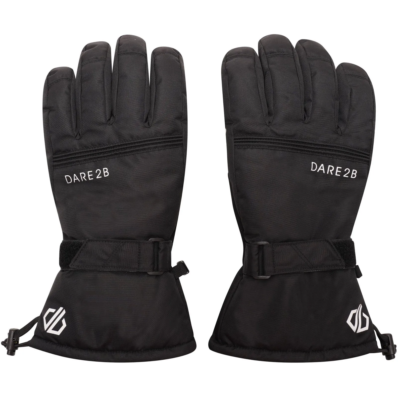 Dare 2b Mens Worthy Adjustable Waterproof Ski Gloves - Black