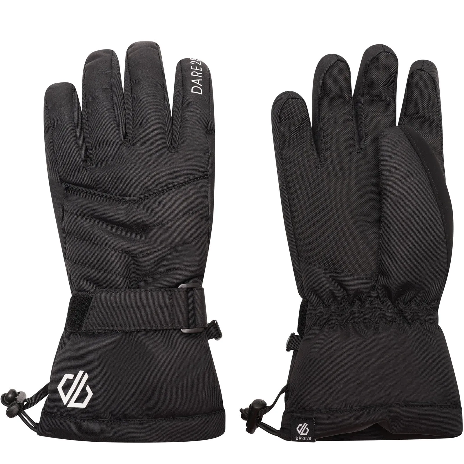 Dare 2b Womens Acute Adjustable Waterproof Ski Gloves - Black