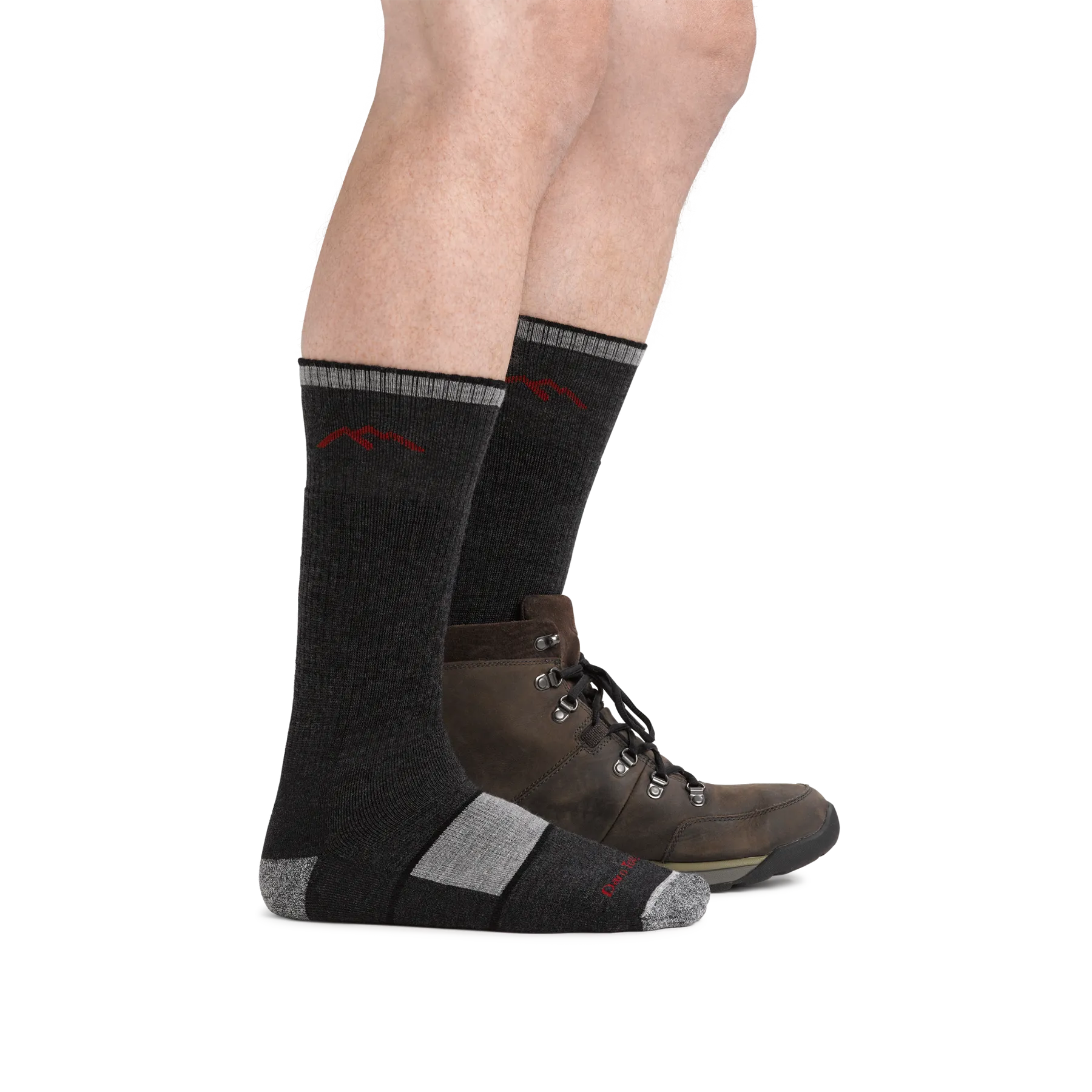 Darn Tough 1403 Men's Hiker Boot Midweight Hiking Sock - Black