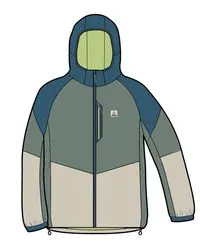 Daybreak Light Recycled Thermore Insulated Jacket - Pistachio/Blue Steel