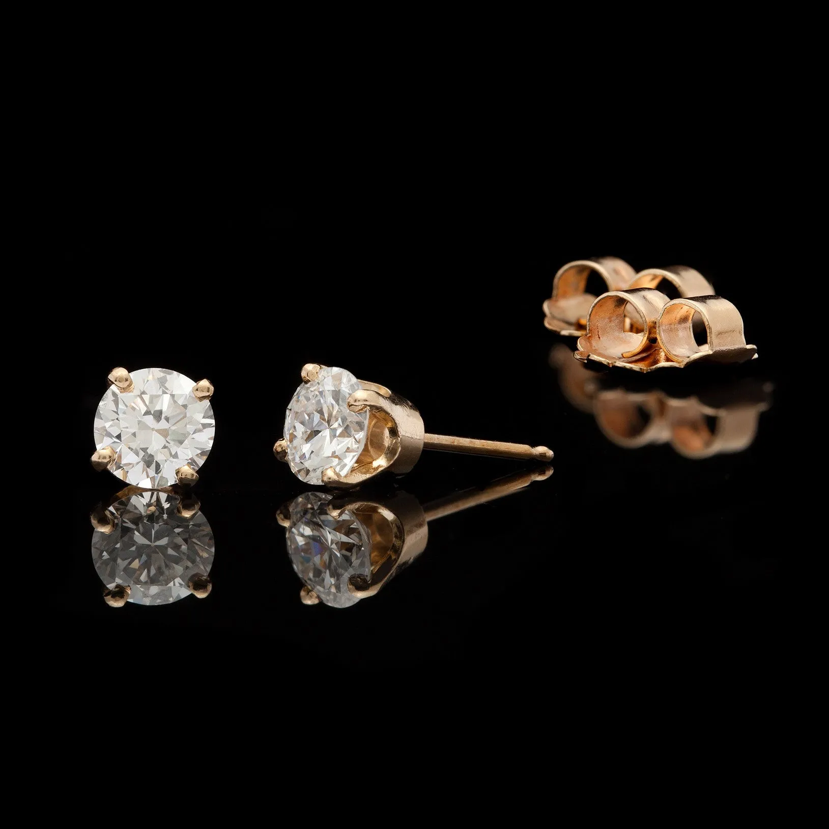 Diamond Stud Earrings in Removable Sapphire & Diamond Jackets