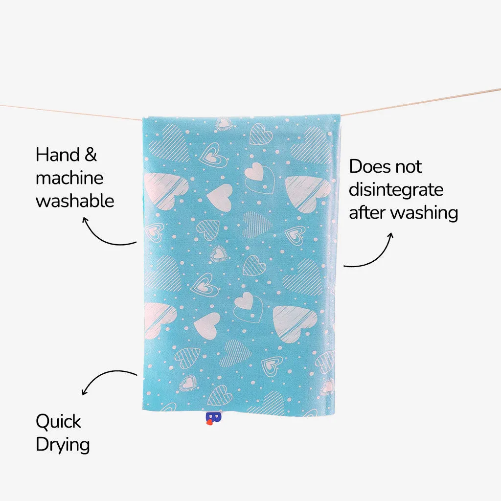 Diaper Changing Mat (Breezy Blue) - Small and Medium (pack of 2)