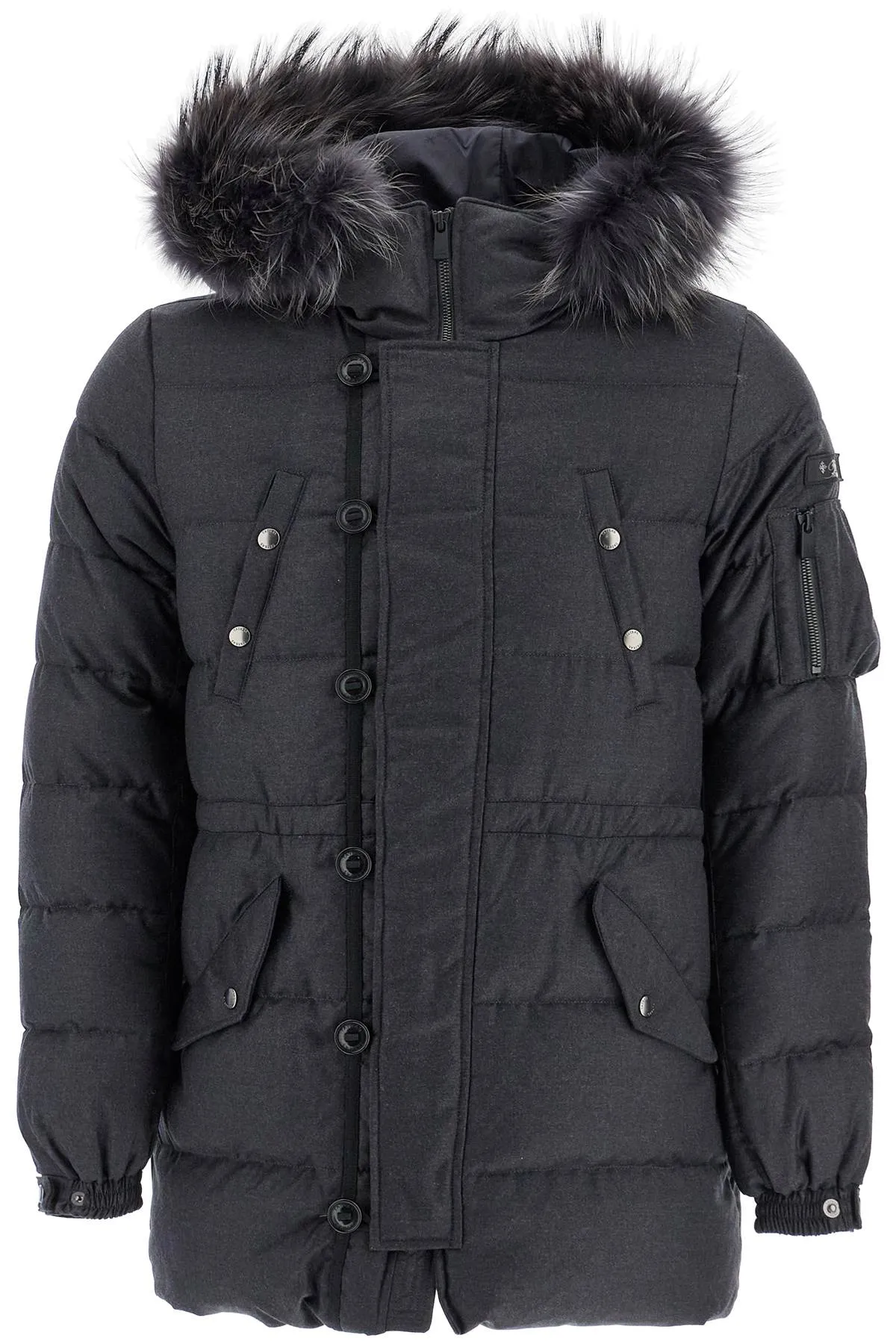 down jacket with wool and silk lining MTAT24A4584 D C.GRAY