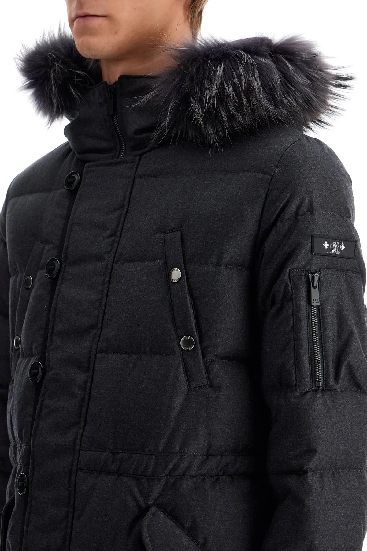 down jacket with wool and silk lining MTAT24A4584 D C.GRAY