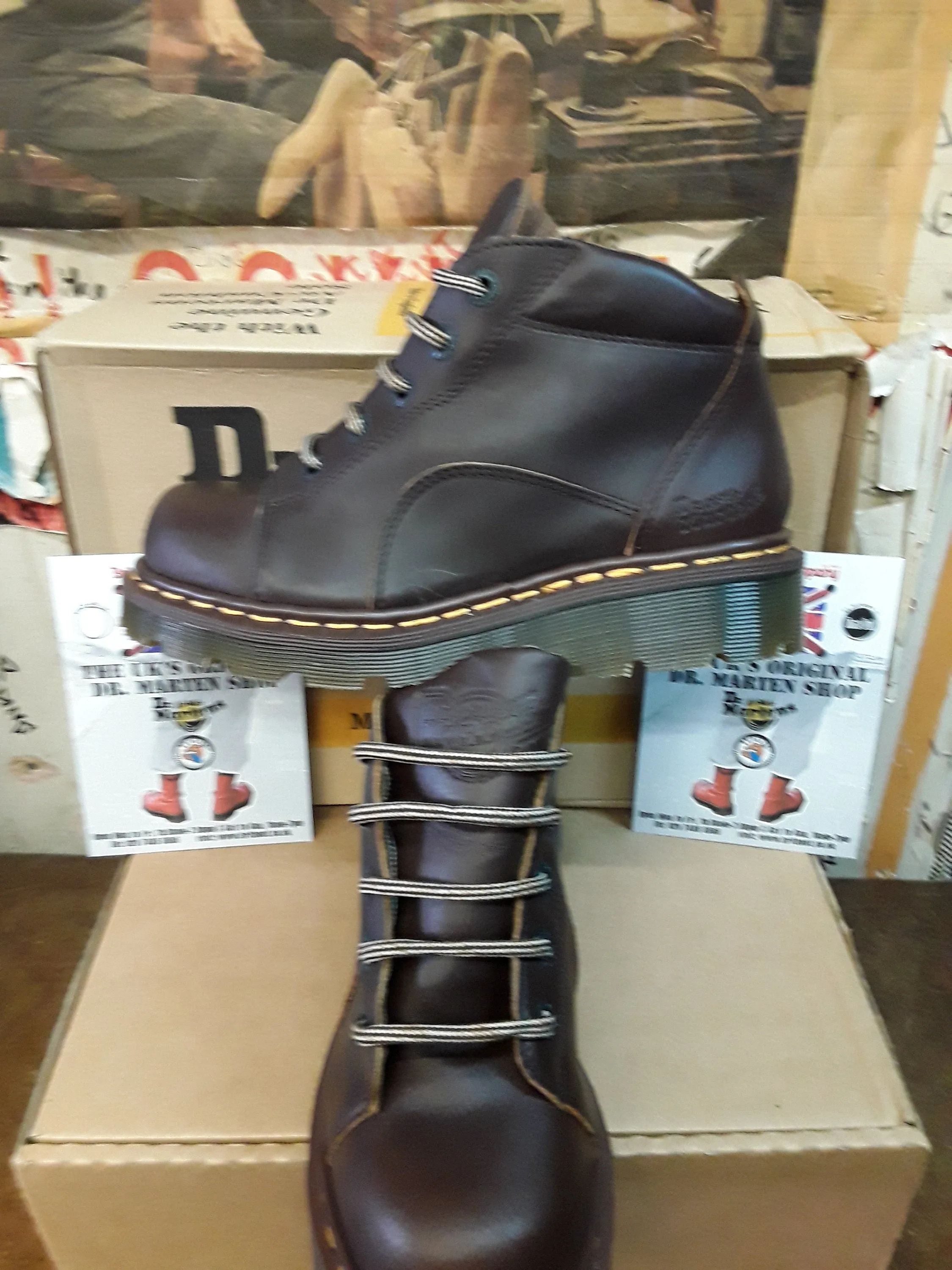 Dr Martens 8444 Made in England Gaucho Hiking Boot Size 4