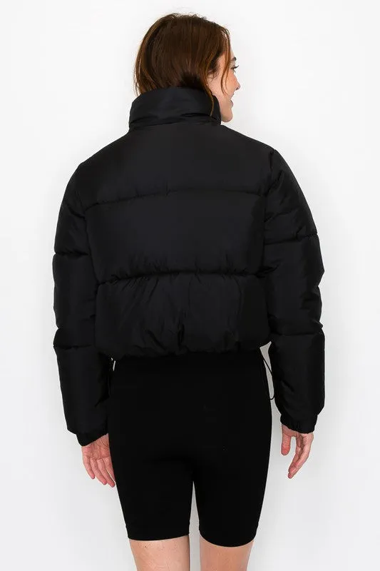 Drawstring Puffer Jacket