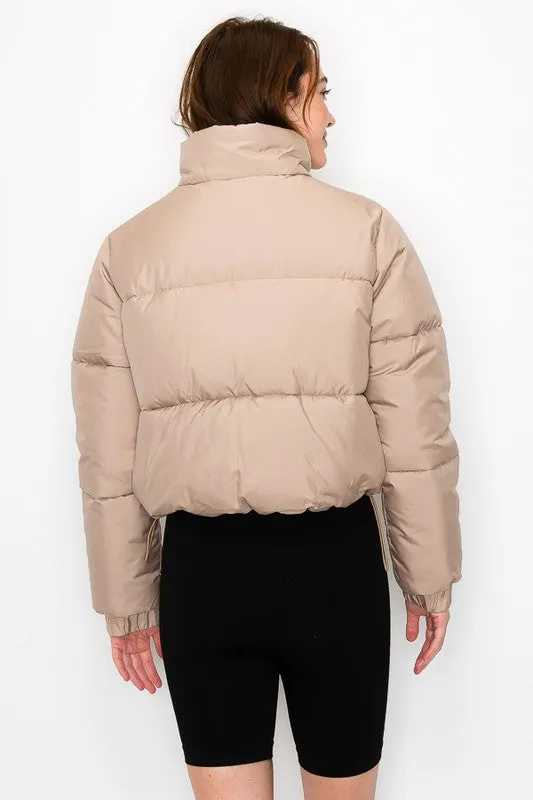 Drawstring Puffer Jacket