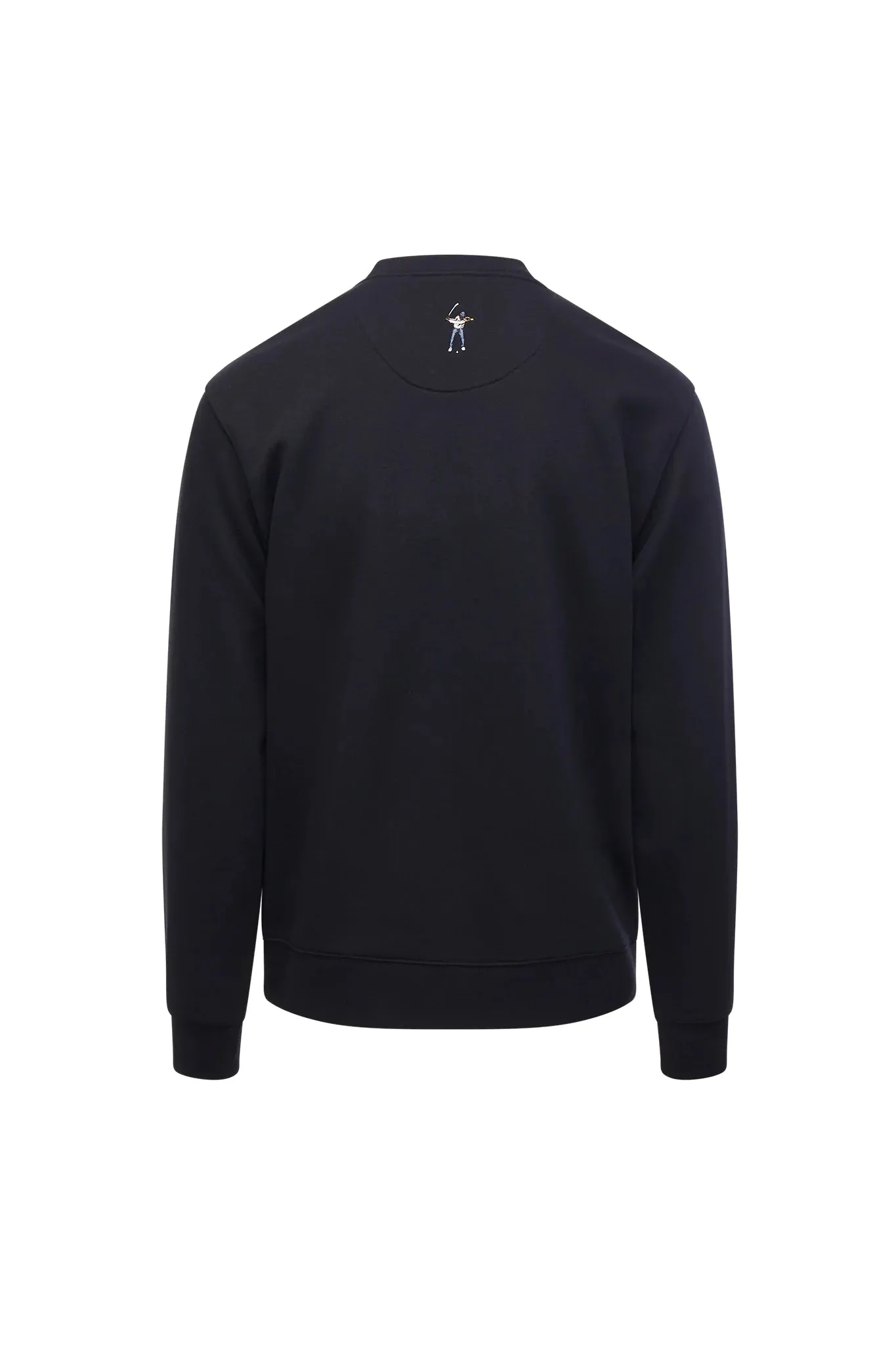 Eastside Golf Core Fleece Crew Script Logo (Black)