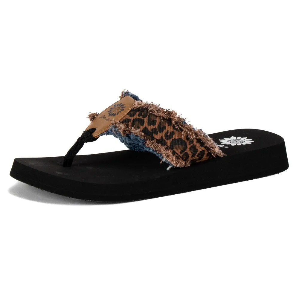 Fayth Leopard Flip Flop - Brown - Yellowbox