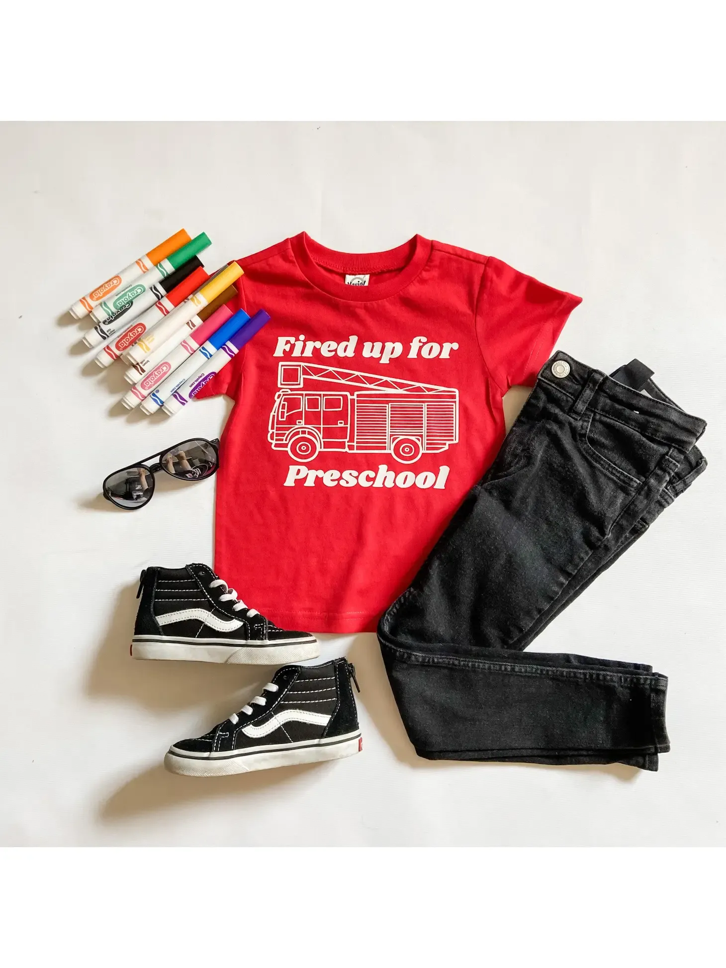 Fired Up for Preschool / Red T-Shirt