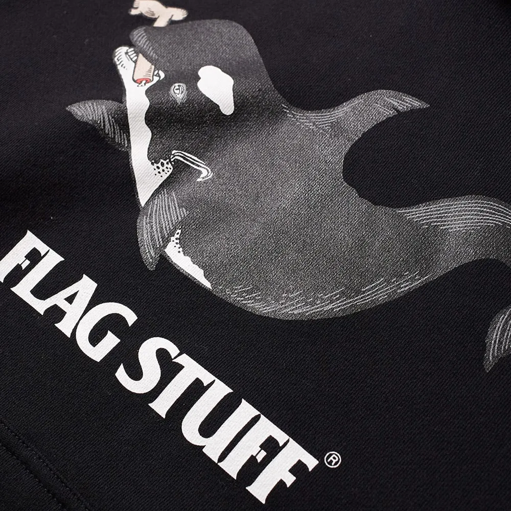 FLAGSTUFF Killer Whale HoodyBlack