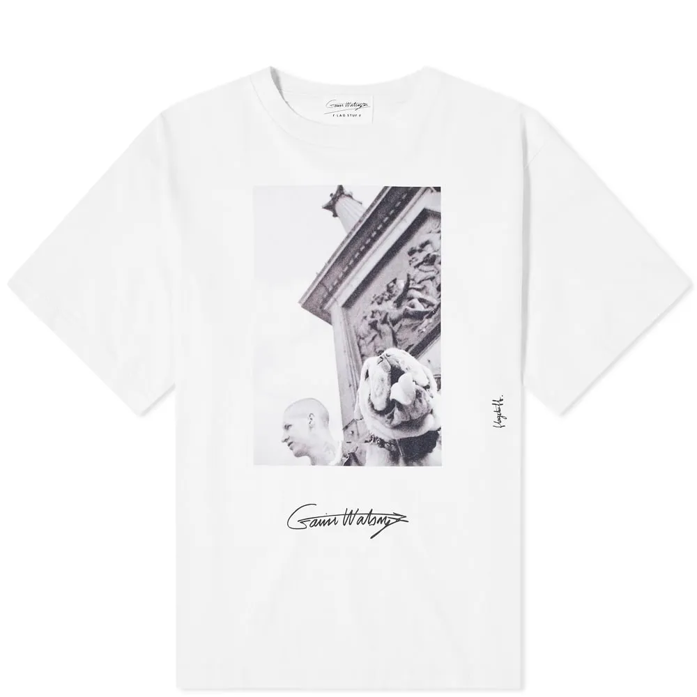 Flagstuff x Gavin Watson Bulldog T-ShirtWhite