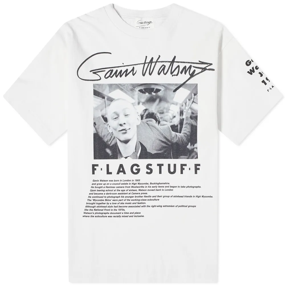 Flagstuff x Gavin Watson Underground T-ShirtWhite