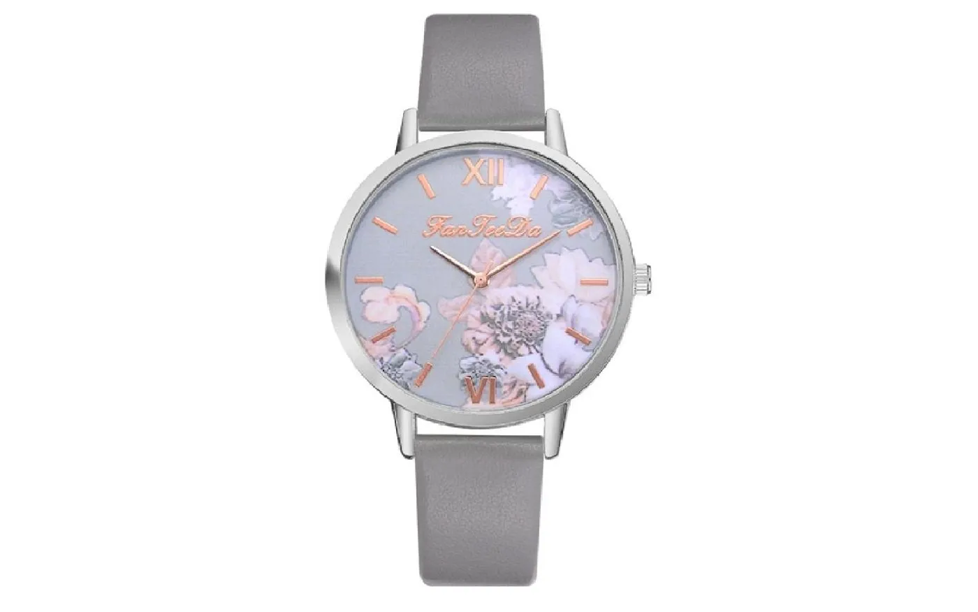 Flower Print Analog Alloy Watches