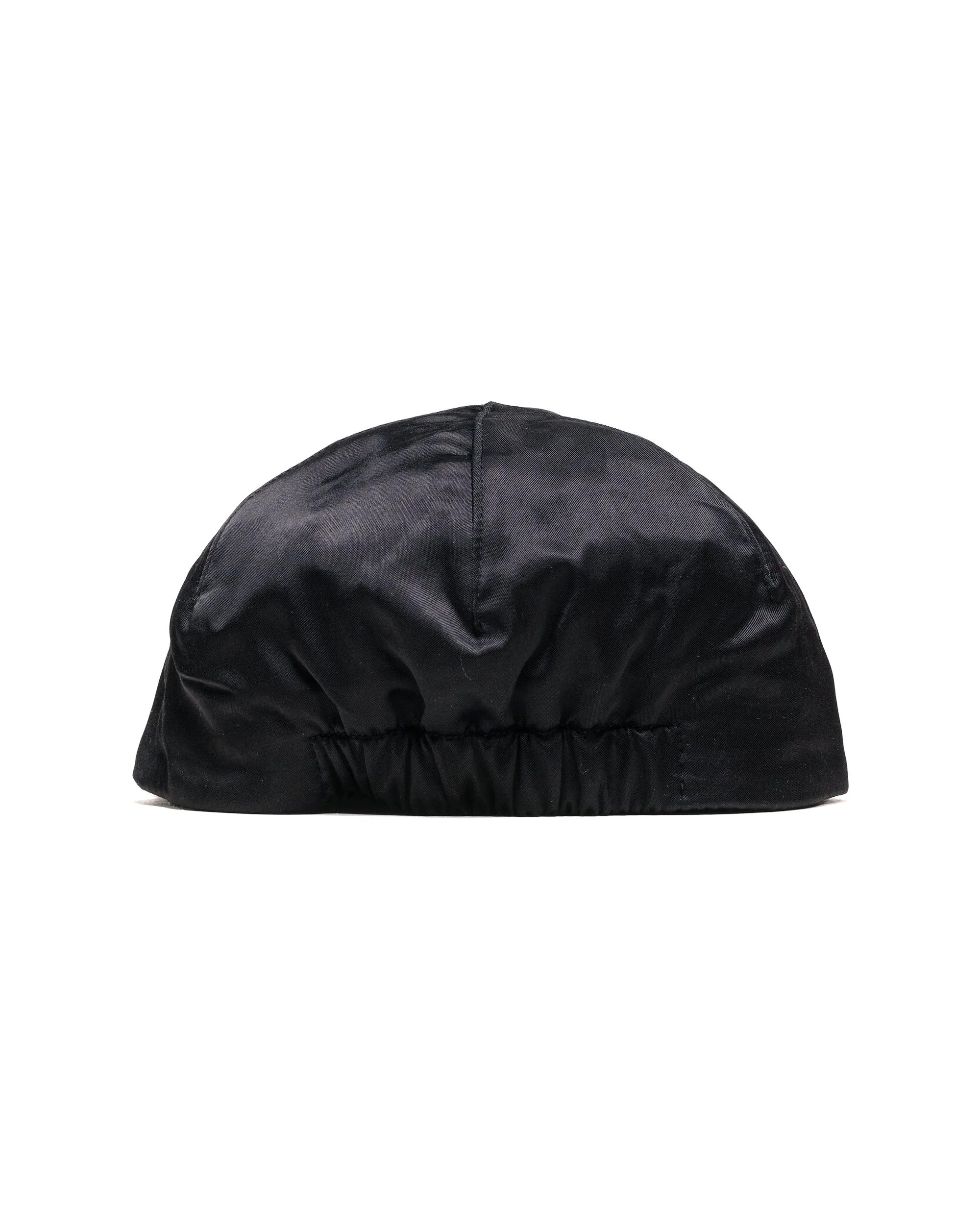 Found Feather 2 Panel Trucker Cap Rayon Cotton Dyed Satin Black