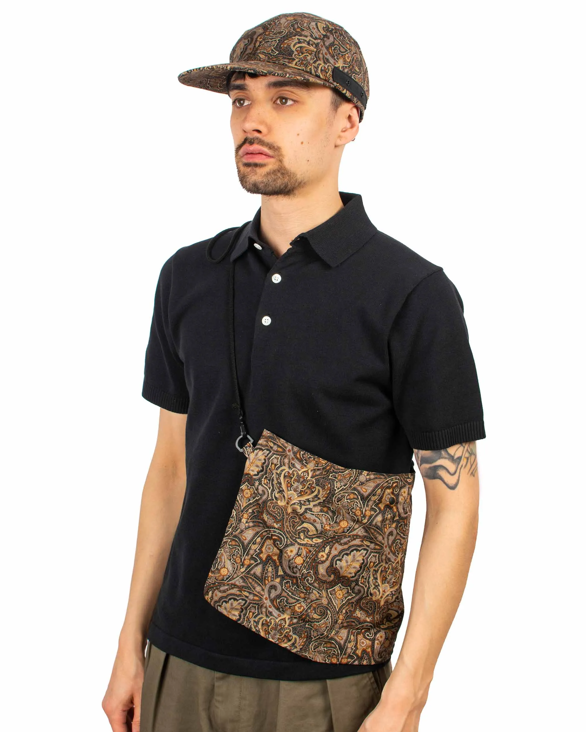 Found Feather Awning Cap (Packable) Paisley Brown