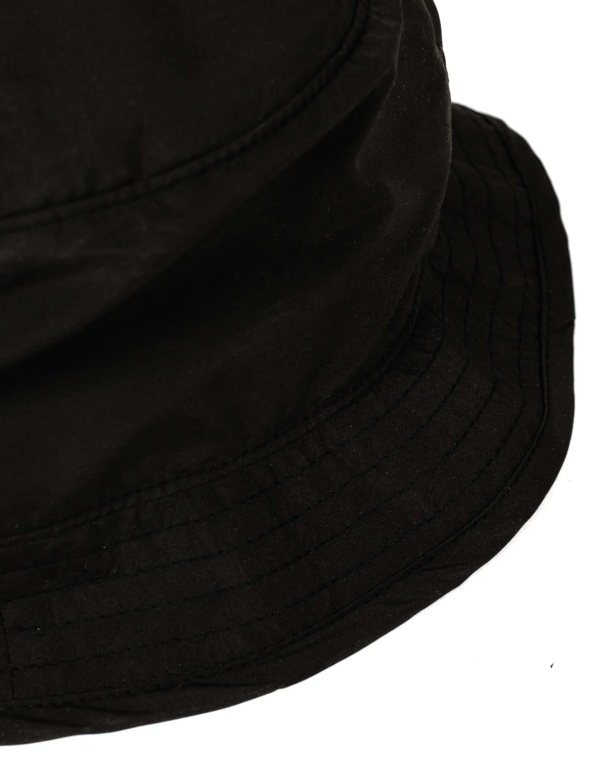 Found Feather Boonie Crusher Hat Poly Dyed Taffeta Black