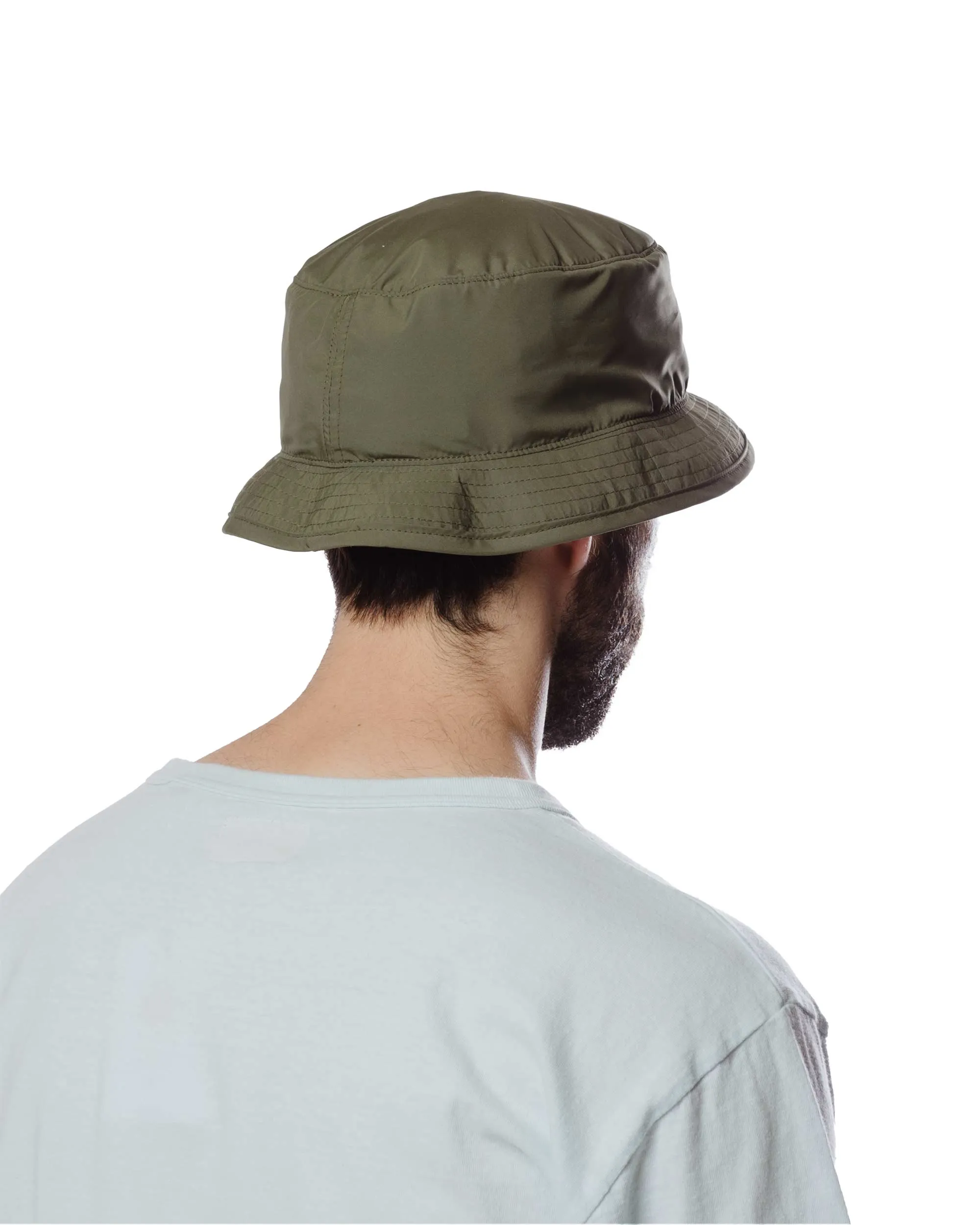 Found Feather Boonie Crusher Hat Poly Dyed Taffeta Olive