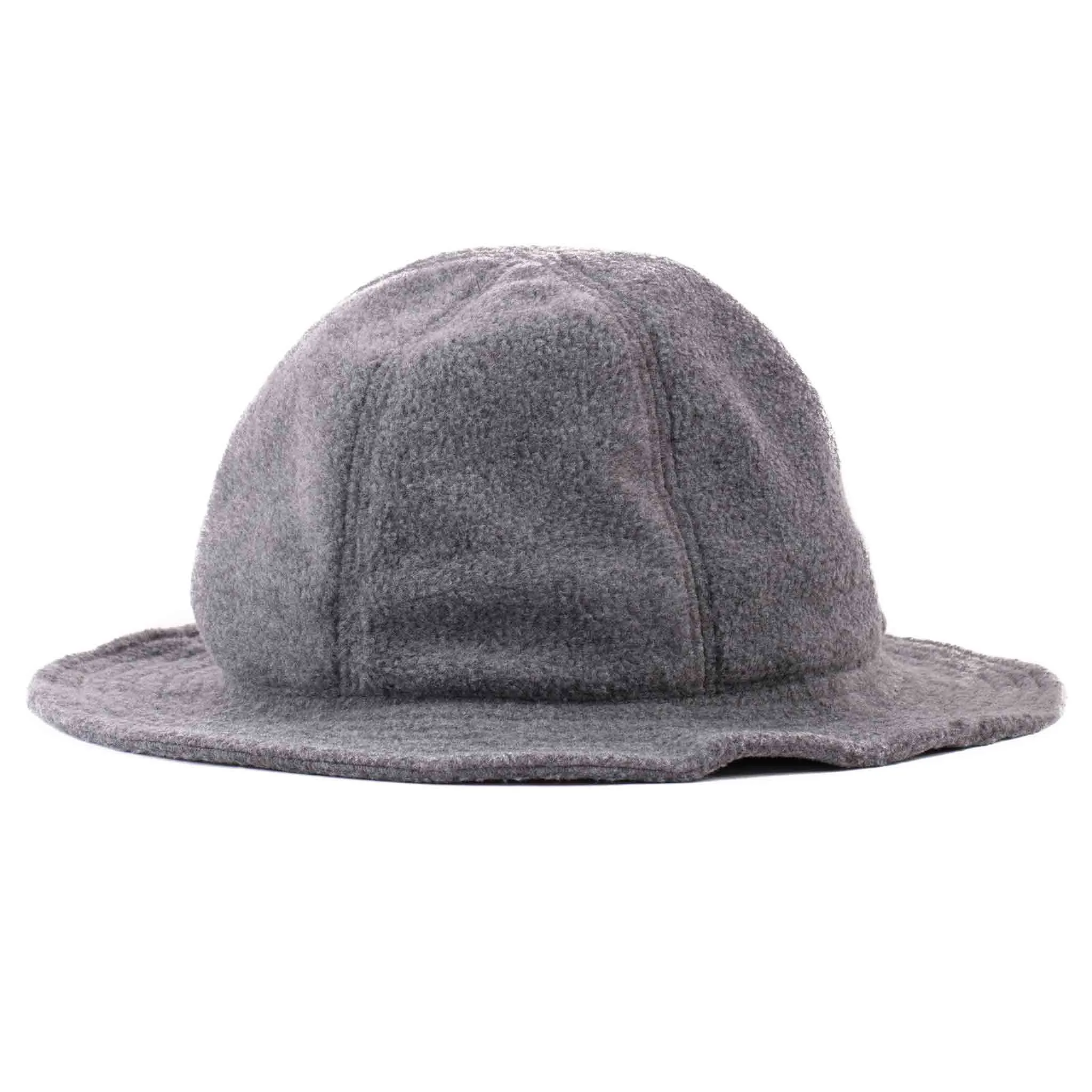 Found Feather Military Sun Hat Polar Fleece Charcoal