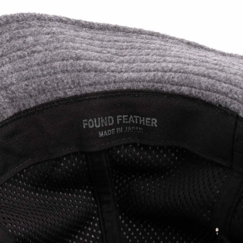 Found Feather Military Sun Hat Polar Fleece Charcoal