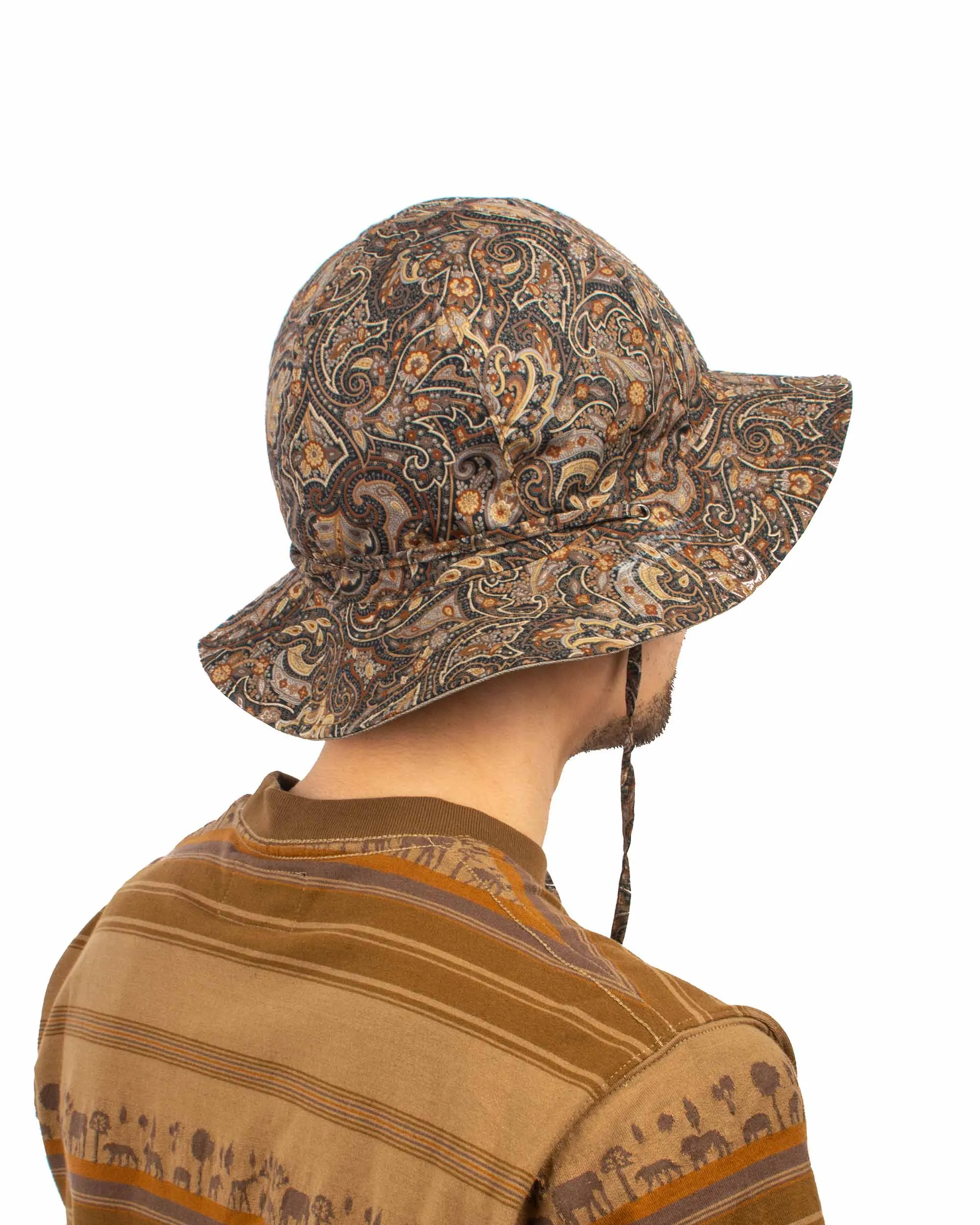 Found Feather Military Sun Hat (Reversible) Paisley + Yoryu Wasabi