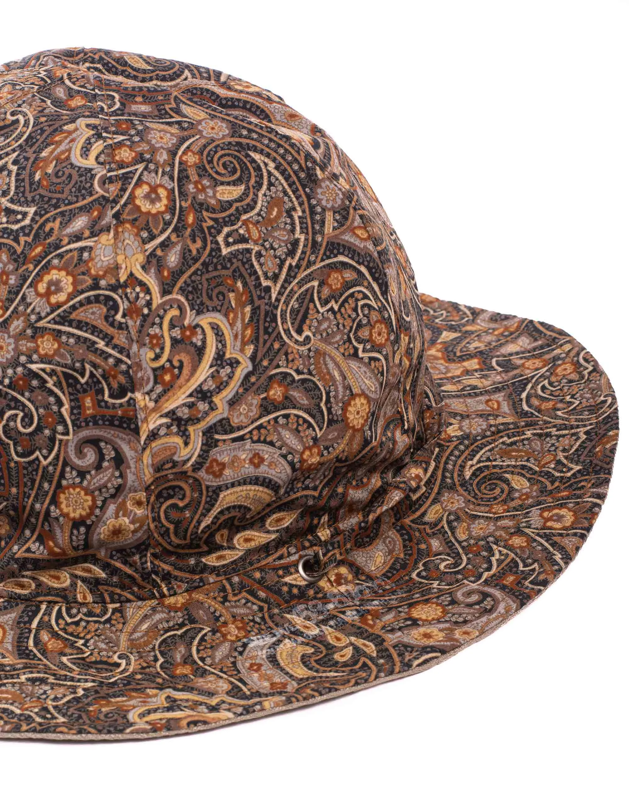 Found Feather Military Sun Hat (Reversible) Paisley + Yoryu Wasabi