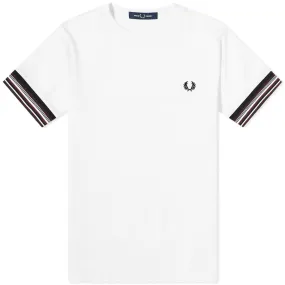 Fred Perry Bold Cuff TeeSnow White