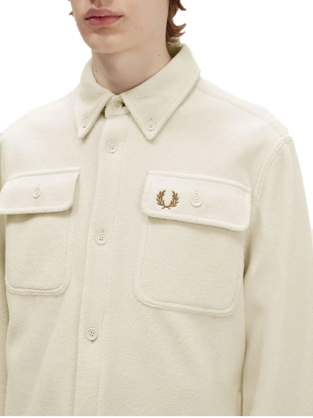 Fred Perry Camicia Uomo M4690 Panna