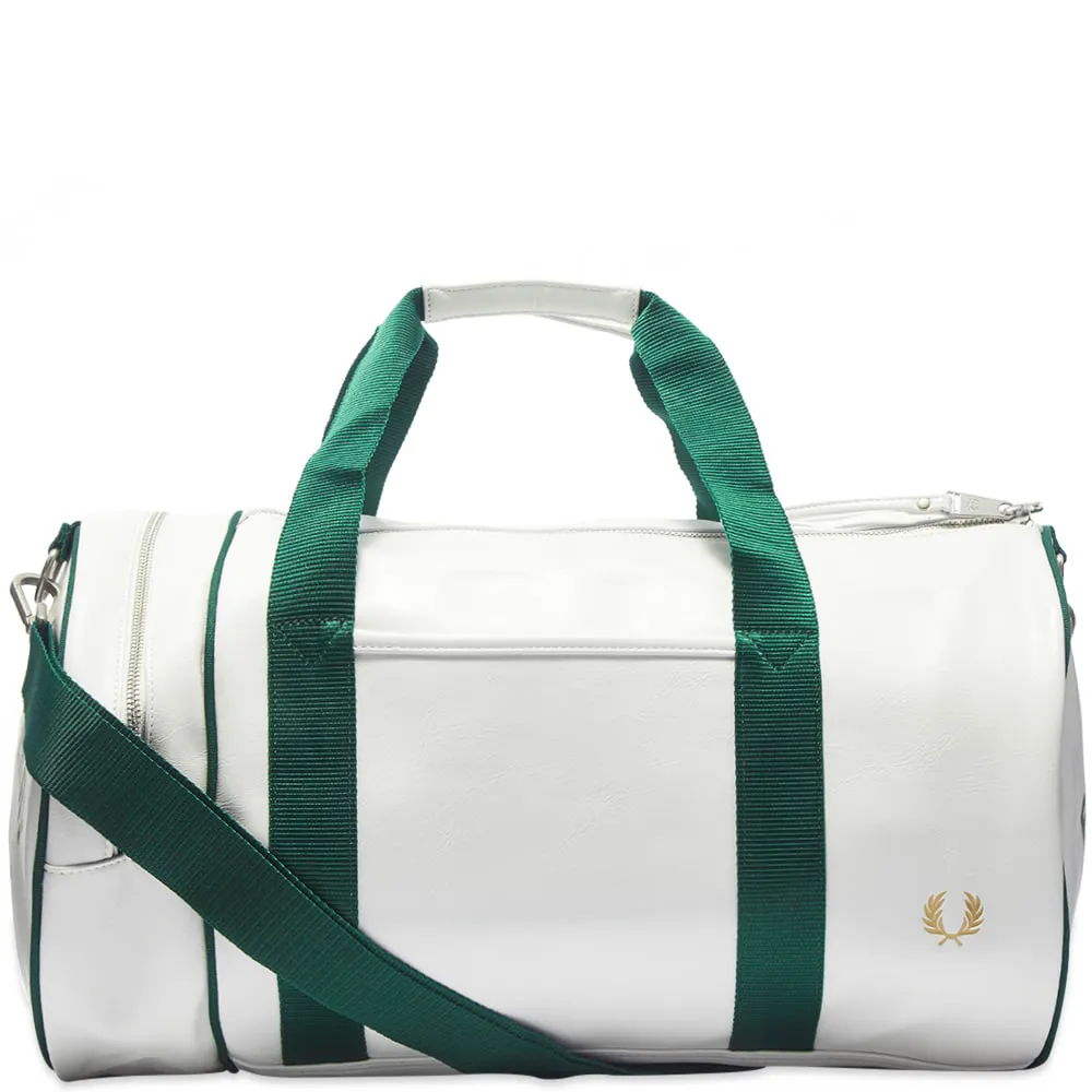 Fred Perry Classic Barrel BagSnow White & Ivy