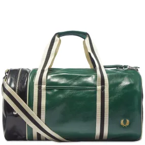 Fred Perry Colour Block Barrel BagTartan Green & Black