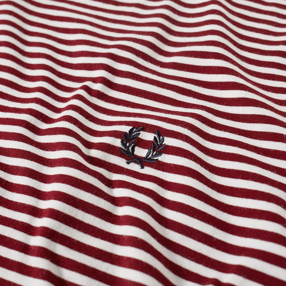 Fred Perry Fine Stripe TeeRosewood