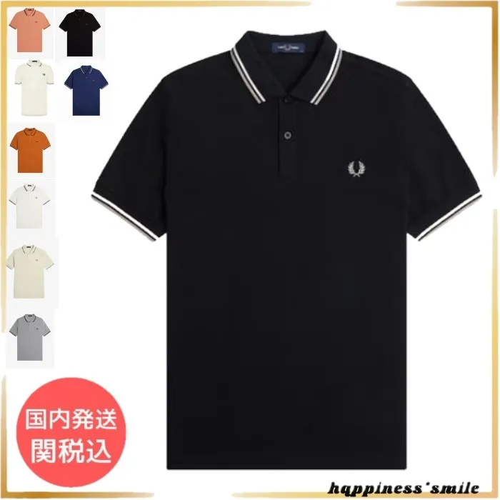 FRED PERRY  |Plain Cotton Logo Polos