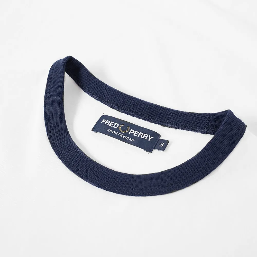 Fred Perry Ringer TeeWhite