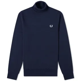 Fred Perry Roll Neck KnitNavy