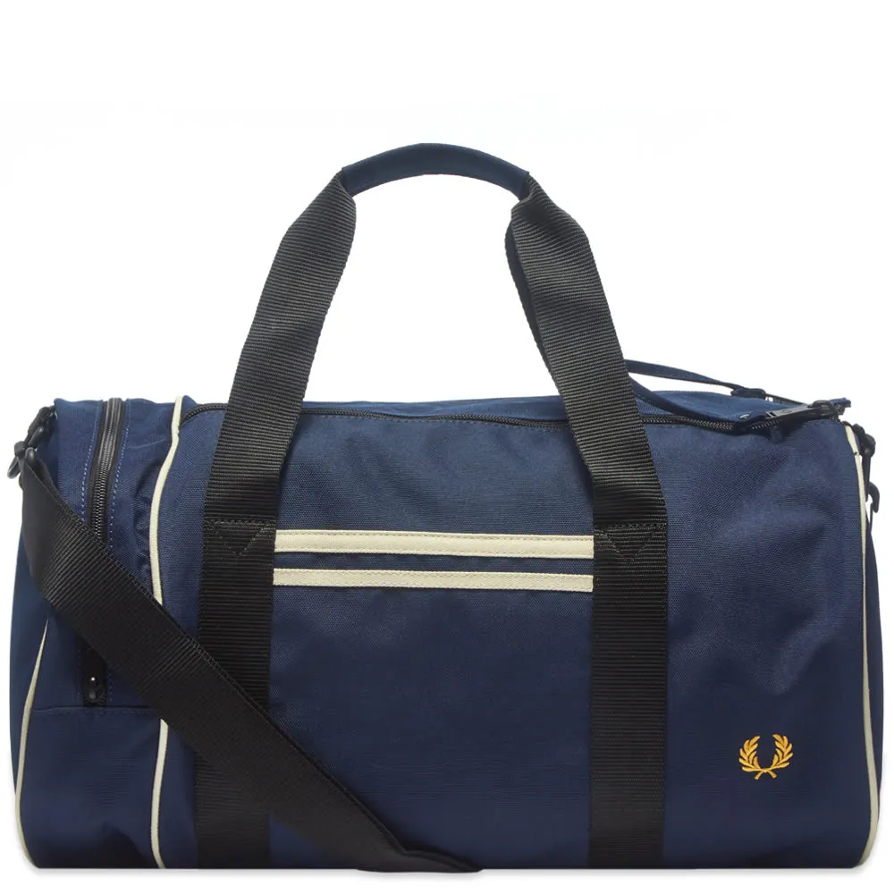 Fred Perry Twin Tipped Barrel BagNavy & Ecru