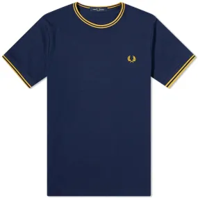 Fred Perry Twin Tipped T-ShirtCarbon Blue