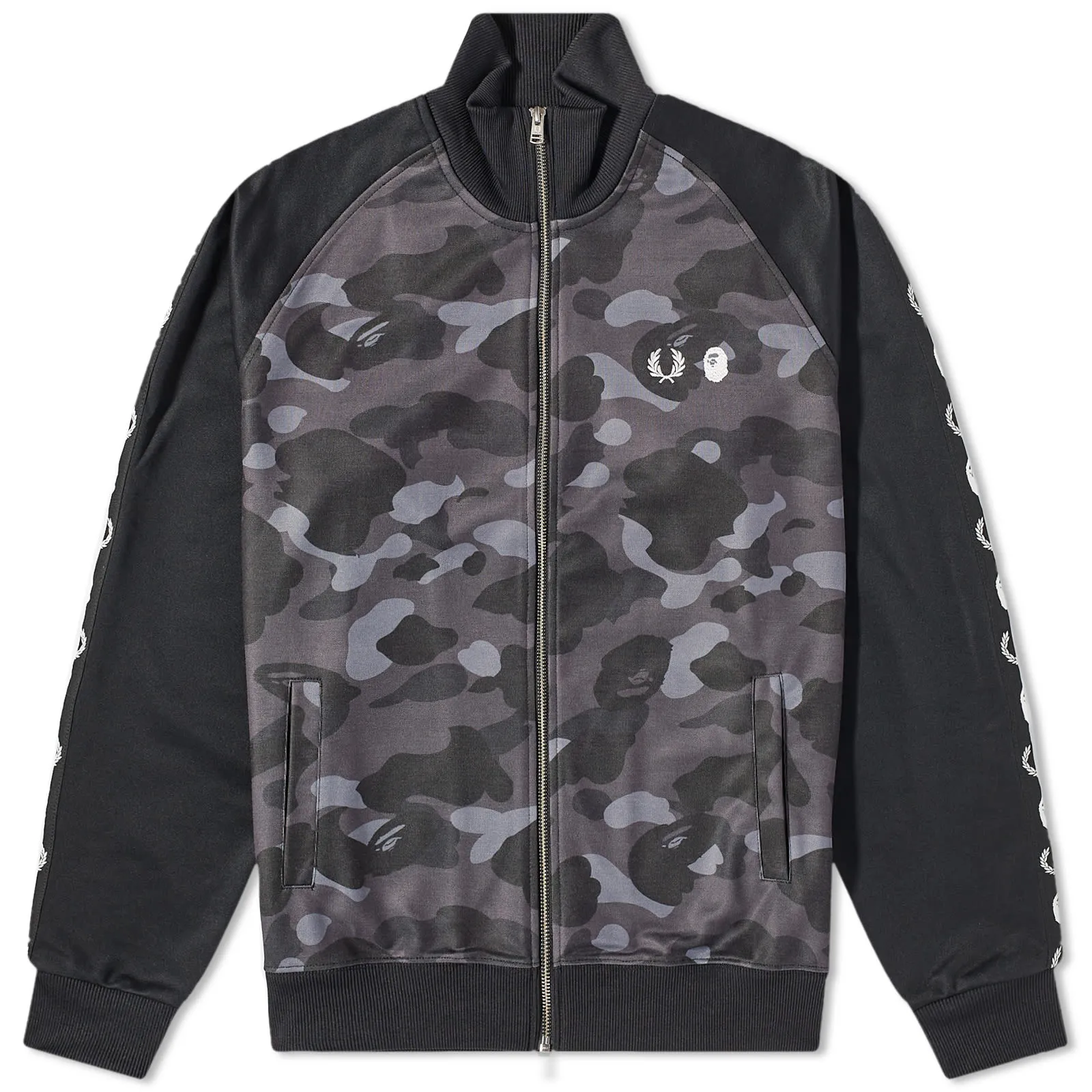 Fred Perry x BAPE Camo Track JacketBlack