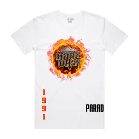 GAME OVER TEE WHITE/ORANGE