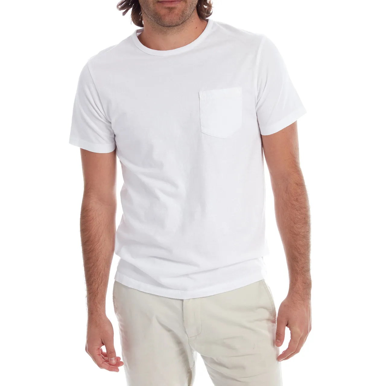 Gavin Garment Dyed Tee White