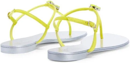 Giuseppe Zanotti Sybella T-bar flip-flops Green