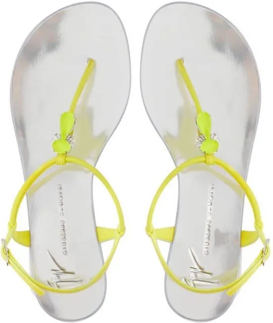 Giuseppe Zanotti Sybella T-bar flip-flops Green