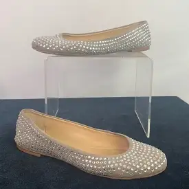 Giuseppe Zanotti Taupe Crystal Flats