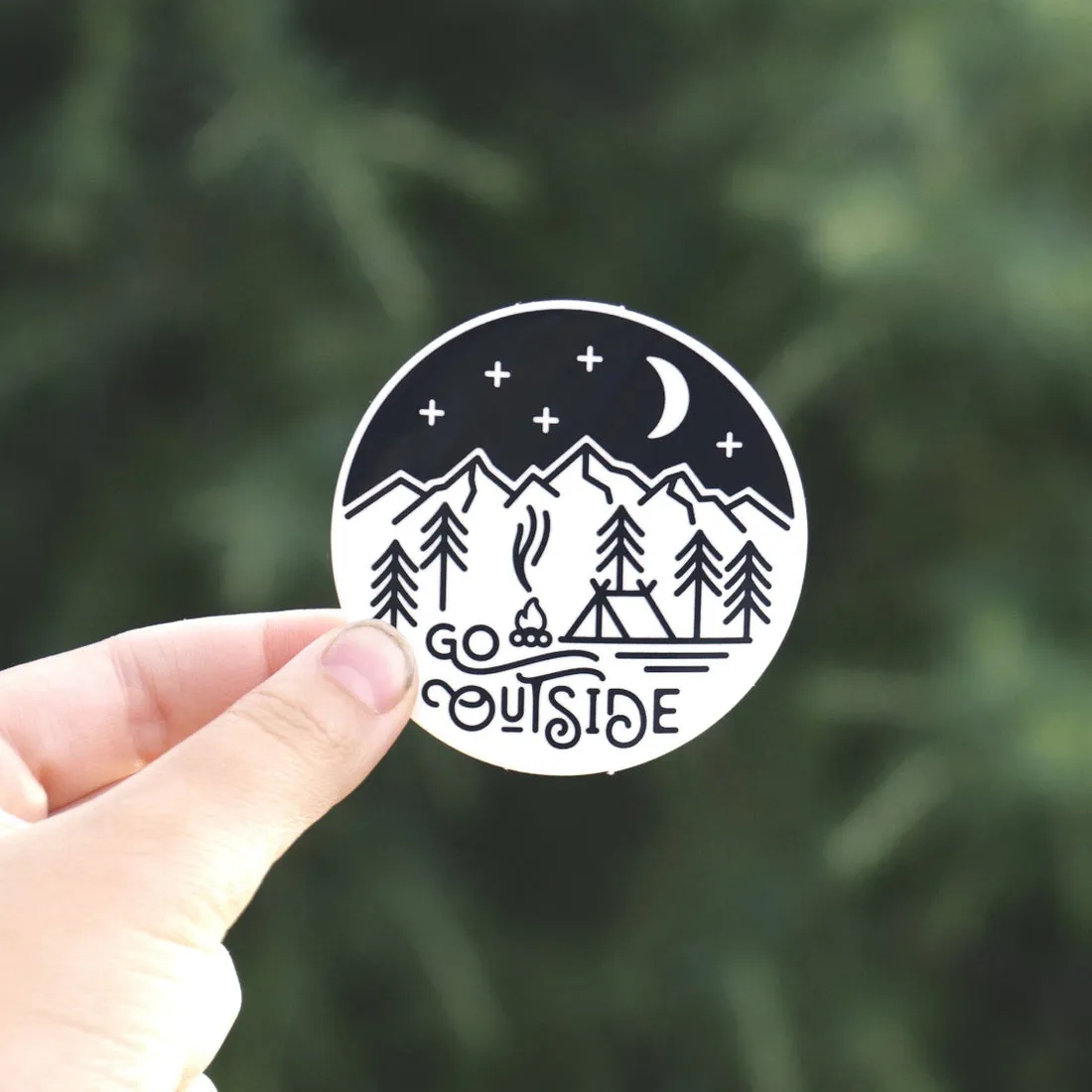 Go Outside Vinyl Sticker