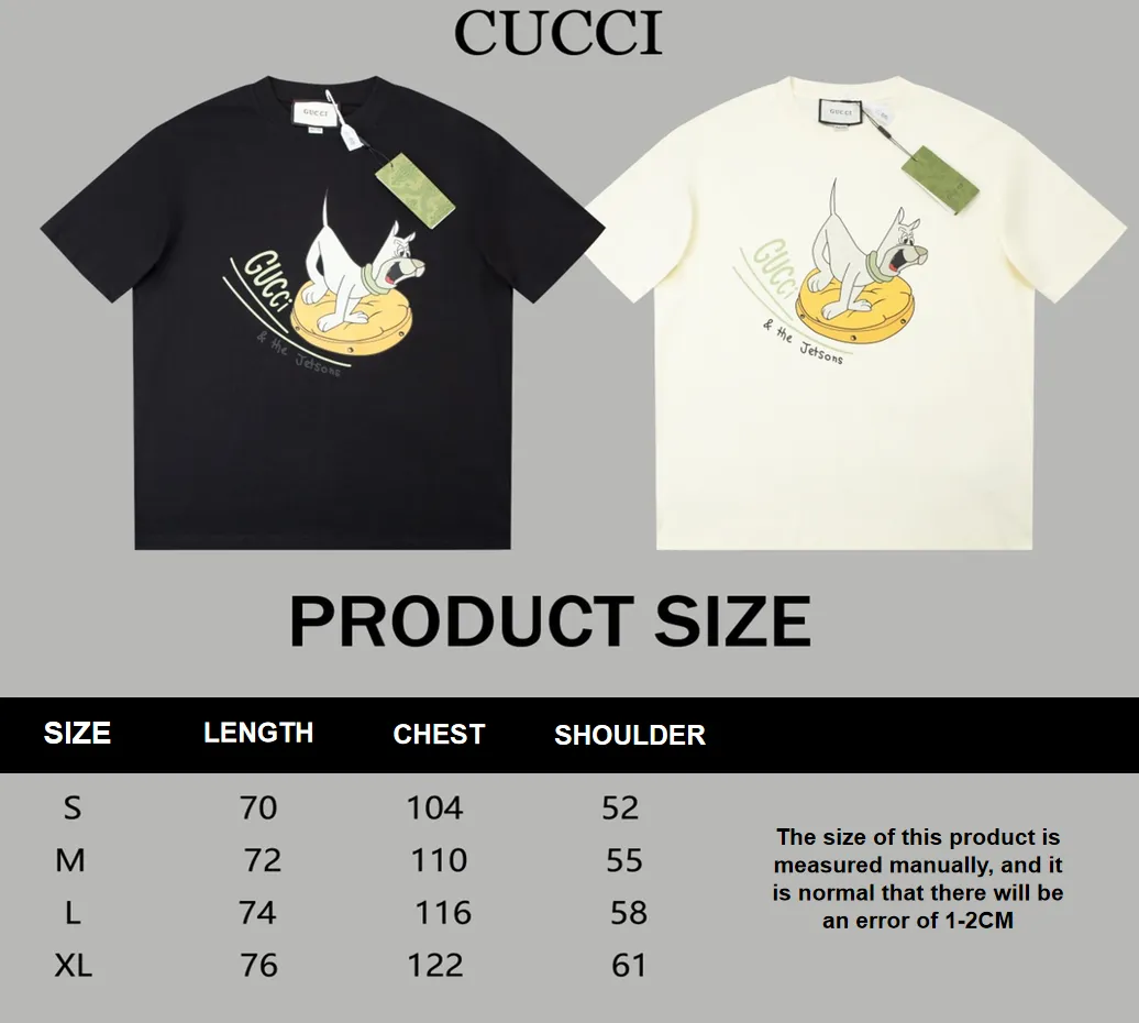 Gucci early spring new The Jetsons logo T-shirt Black 1.22