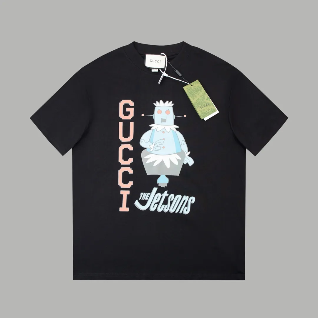 Gucci early spring new The Jetsons robot logo T-shirt Black 1.22